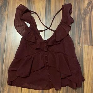 Like new Abercrombie women’s crop blouse